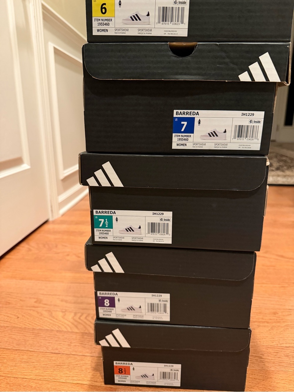 Adidas Women's Barreda Decode Sneaker White/black/Gray - Picture 12 of 16